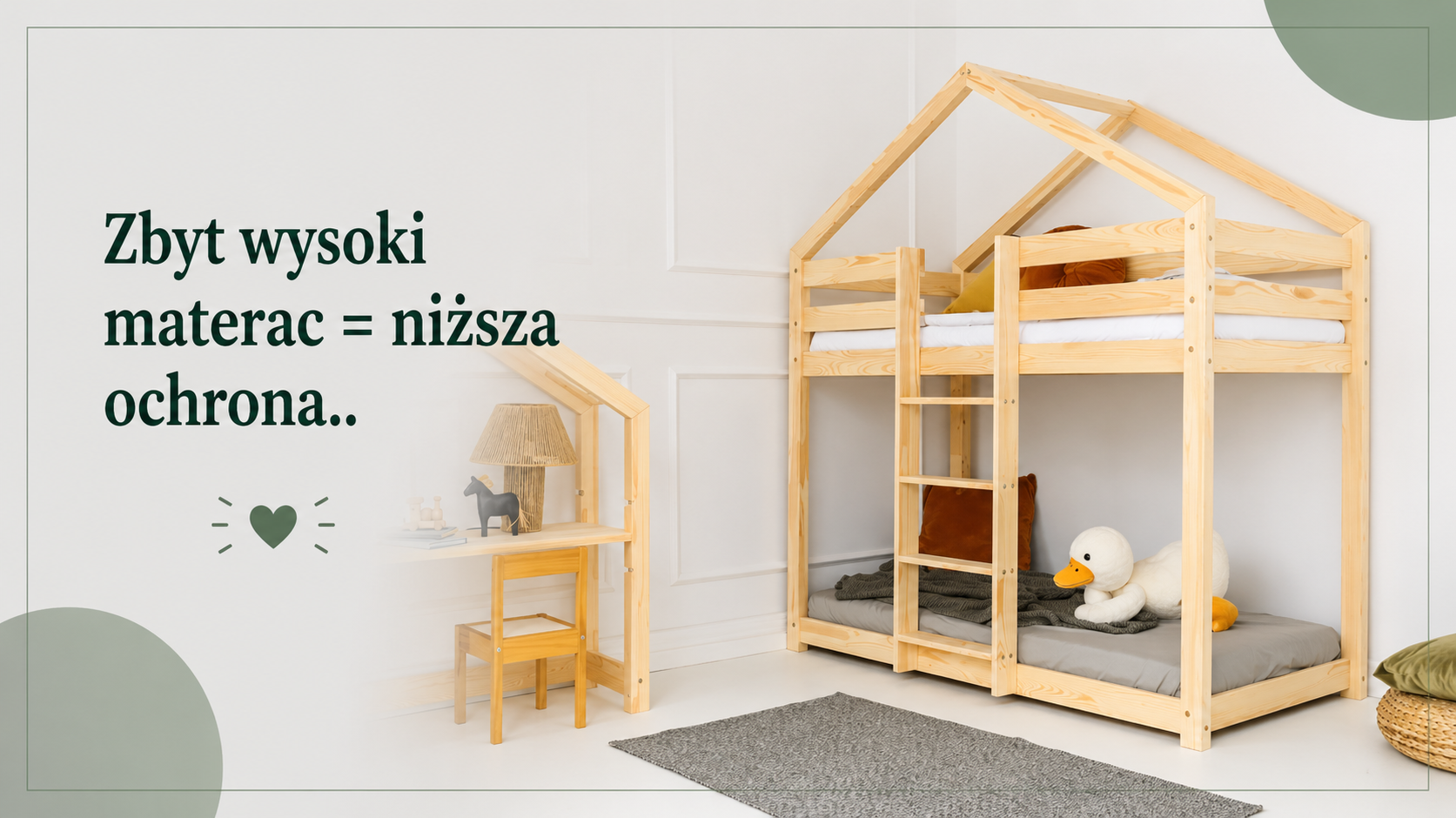 niski materac do łóżka nie jest dobry